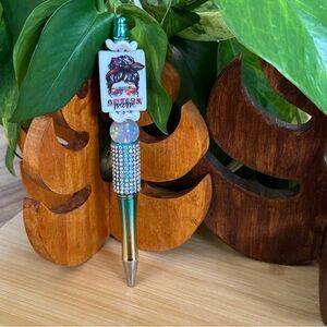 Autism Awareness Pen 🧩 Handmade Silicone Beads + Extra Ink Refill